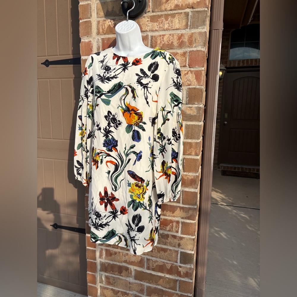 Tibi Ivory Gothic Floral Shift size 4 - Picture 5 of 11